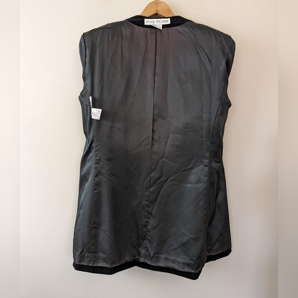 Vintage Green Velvet Single Button V-neck Blazer - Picture 10 of 12